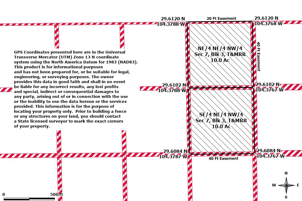 Survey map — NE/4 NE/4 NW/4 + SE/4 NE/4 NW/4
