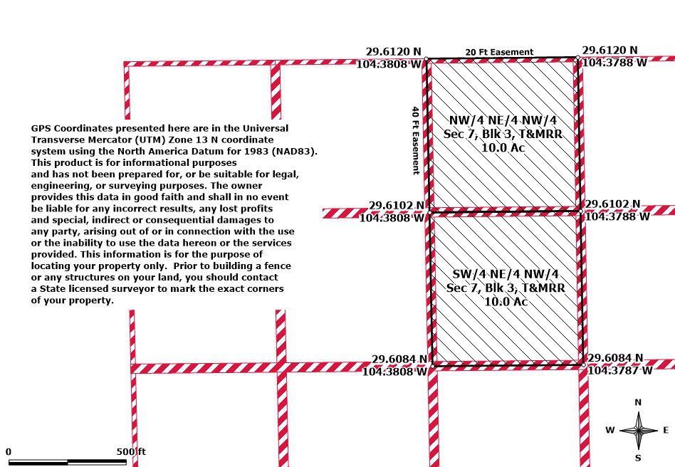 Survey map — NW/4 NE/4 NW/4 + SW/4 NE/4 NW/4